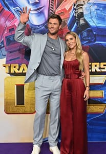 Chris Hemsworth Twins and Elsa at Transformers One Premiere