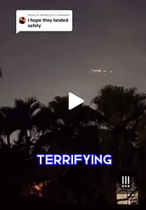 Plane On Fire Miami