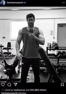 Noah Cyrus Liam Hemsworth Instagram