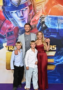 Chris Hemsworth Twins and Elsa at Transformers One Premiere
