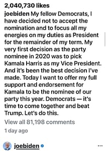 Biden Drops Out Of The Race What's Next?