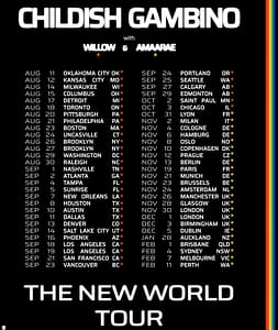 The New World Tour Childish Gambino