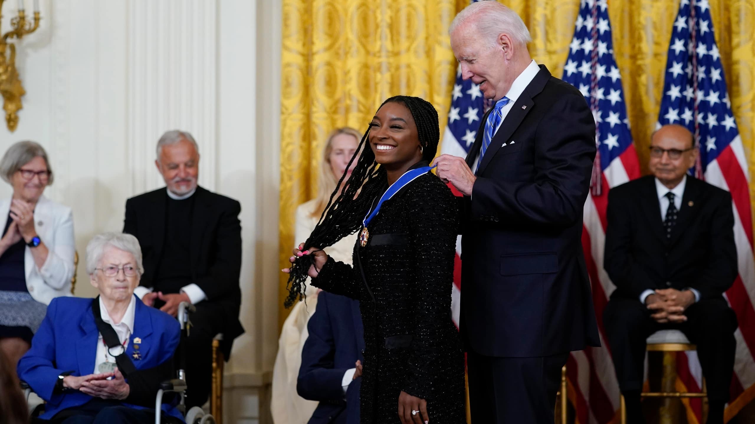 Olympic Gymnast Simone Biles Receives Award