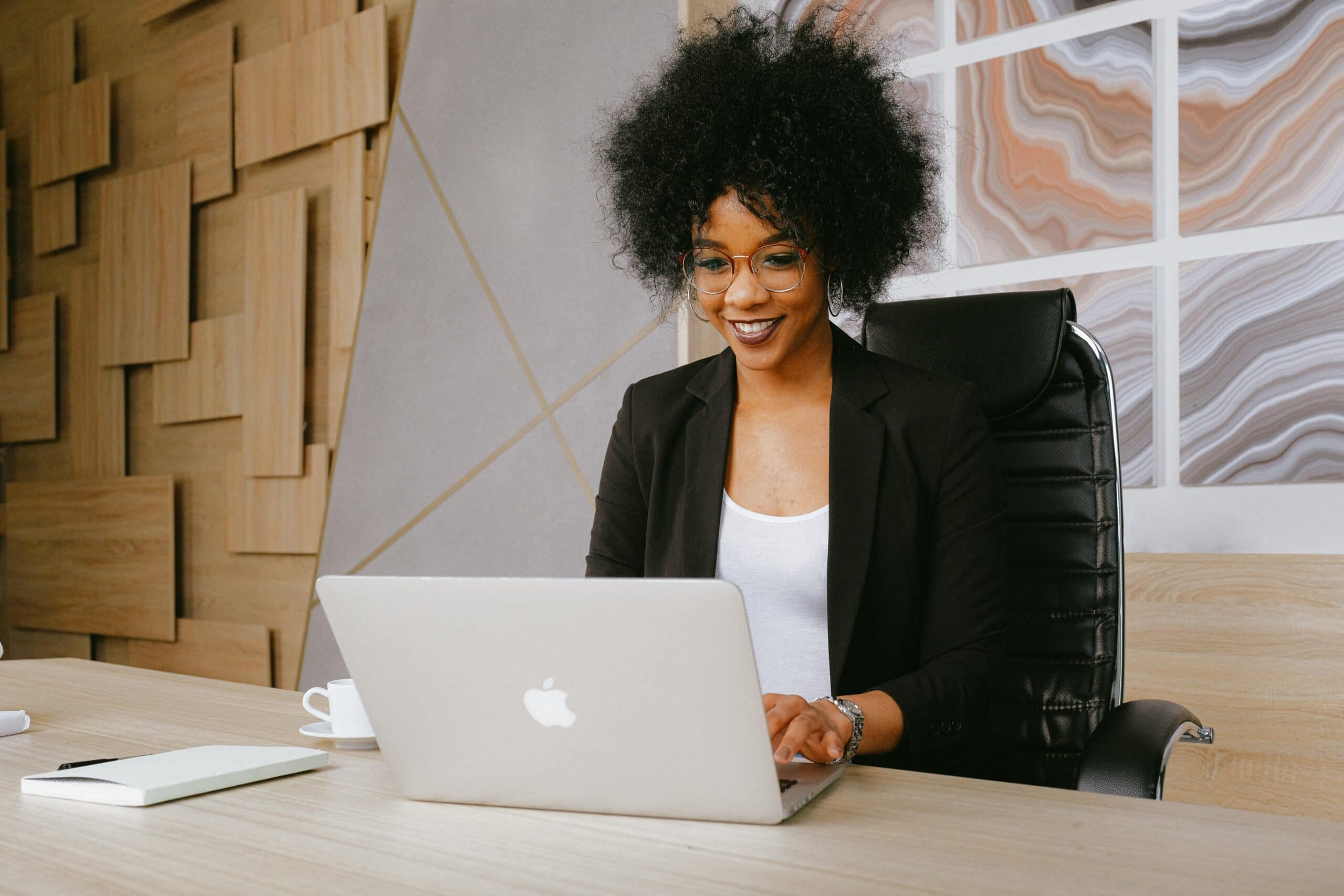Woman working in the office