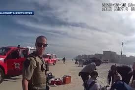 Elderly Driver Runs Over Sunbather on Florida Beach