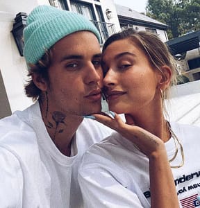 Justin Bieber and Hailey Bieber.