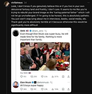 Elon Musk Transgender Daughter Slams Her "Serial Adulterer" Father