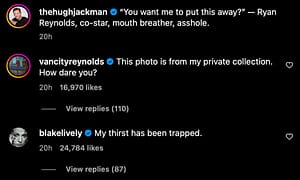 Blake Lively Spicy Comment Ryan Reynolds