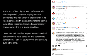 Derek Hough Wife Surgery Update Is She Okay?