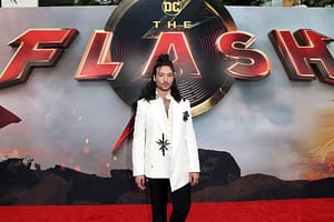 Ezra Miller at 'The Flash' premiere
