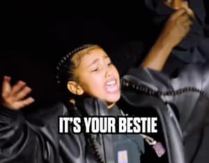 North West Rapping On Stage