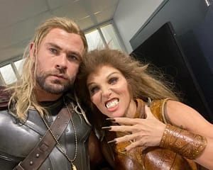 Chris Hemsworth Twins and Elsa at Transformers One Premiere