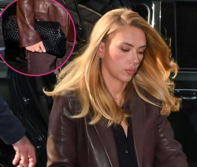 Scarlett Johansson Gives Woven Bags a Chic Fall Refresh