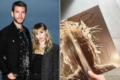 Miley Cyrus Shades Liam Hemsworth in Vinyl Autograph?