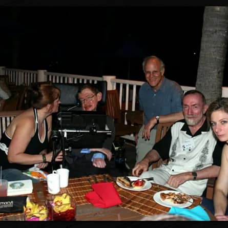 Stephen Hawking Epstein Island Photo