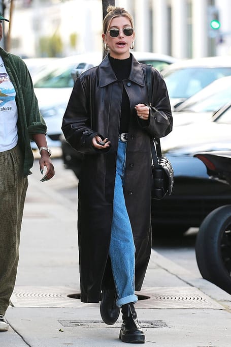 Hailey Baldwin Chic in Black