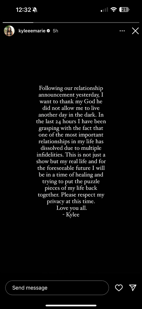 Bachelor in Paradise Kylee and Aven Breakup Cheating