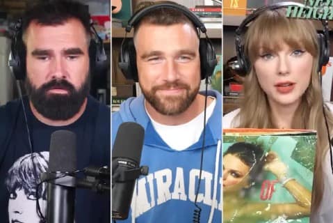 Jason Kelce Calls Out Taylor & Travis’ Easter Eggs on New Heights