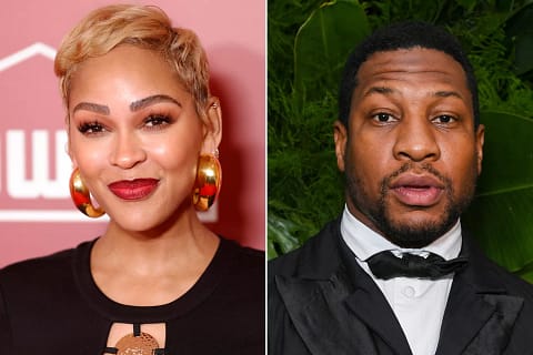 Jonathan Majors and Meagan Good