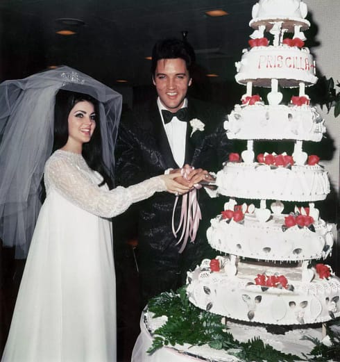 Priscilla Presley and Elvis