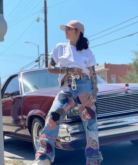 Kehlani in a playful tomboy look