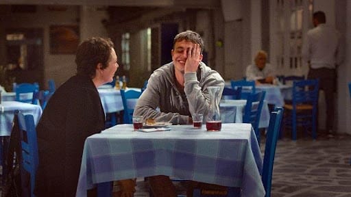 Olivia Colman and Paul Mescal in the film. Photo: Netflix