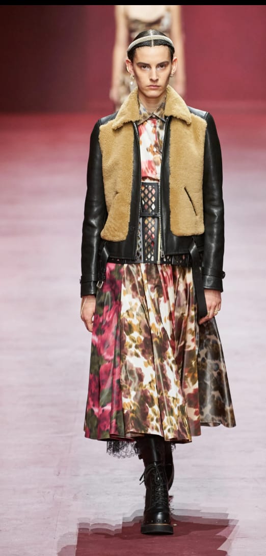 model walking on runway