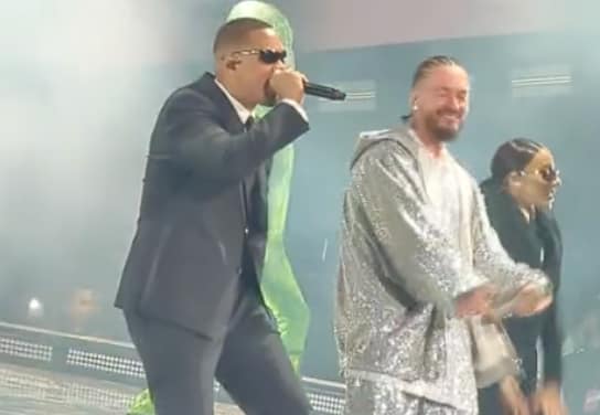 Will Smith Coachella J Balvin Surprise Appearance
