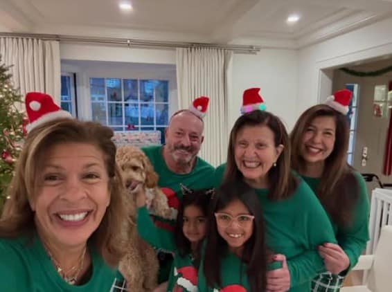 Hoda Kotb Shares a Joyful Holiday Moment With Her Girls and Joel Schiffman A Cozy Christmas Celebration That Fans Loved December 28, 2025 — Hoda Kotb gave fans a heartwarming glimpse into her holiday celebrations, sharing moments from Christmas spent with her daughters and ex-partner Joel Schiffman. The festive detail that caught everyone’s eye? Matching pajamas that perfectly captured the warmth of the occasion. A Blended Family Moment Done Right The photos showed Hoda, her daughters, and Schiffman smiling together in coordinated holiday sleepwear, radiating comfort and togetherness. Rather than focusing on labels, the moment highlighted what mattered most: creating joyful memories for the kids during the holidays. Searches like “Hoda Kotb Christmas,” “Hoda Kotb daughters holiday,” and “celebrity co-parenting Christmas” quickly gained traction as fans reacted to the sweet family snapshot. Fans Praise the Co-Parenting Dynamic Many fans applauded the scene as a refreshing example of healthy co-parenting. Comments praised the adults for putting their daughters first and showing that family traditions can evolve while still remaining loving and inclusive. The matching pajamas added a playful, relatable touch, turning a simple photo into a viral holiday moment across social platforms. Hoda Kotb’s Holiday Tradition Over the years, Hoda has often spoken about how much the holidays mean to her, especially as a mom. This Christmas moment reinforced her approach — focusing on presence, joy, and shared experiences rather than perfection. The image resonated widely because it felt genuine: a real family moment that many viewers could see themselves in. Why This Moment Connected With So Many In an era where audiences gravitate toward authentic, visual-first content, this simple holiday snapshot checked all the boxes. It wasn’t flashy or staged — it was cozy, familiar, and emotionally grounded. That relatability is exactly why the photo spread quickly, driving both image searches and fan engagement. A Holiday Message Without Words While the post didn’t need a long explanation, the message was clear: family comes in many forms, and love doesn’t disappear when circumstances change. For many fans, that sentiment felt especially meaningful during the holiday season. As Christmas celebrations continue across households everywhere, Hoda Kotb’s family moment offered a reminder that togetherness is what truly defines the season.