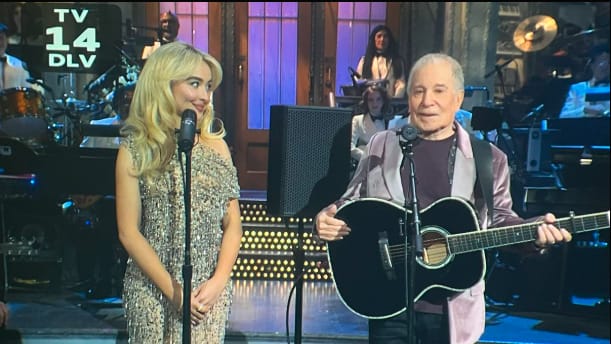 Sabrina Carpenter & Paul Simon Bridge Generations at SNL50