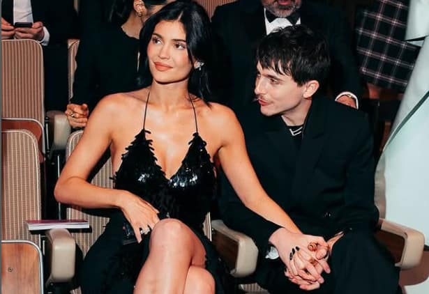 Kylie with Timothee at the BAFTAs in London