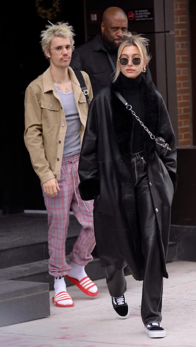 Hailey and Justin Street Style