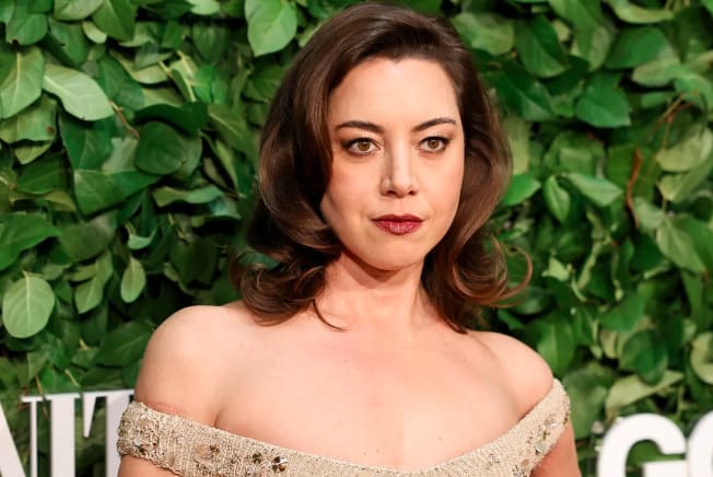 Aubrey Plaza first public appearance after husband death