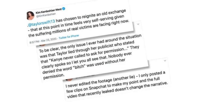 Kim Kardashian Taylor Swift Tweet