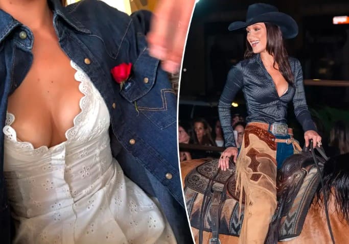 Cowgirl Cool: Bella Hadid Rocks a Classic $50 Denim Shirt