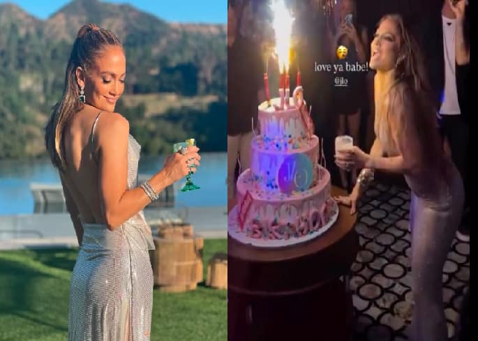 J.Lo Sizzles in Backless Gown on First Birthday Post-Divorce