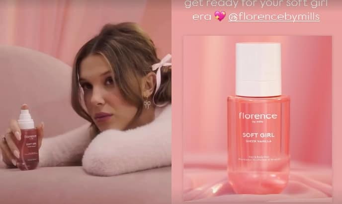 Millie Bobby Brown Introduces ‘Soft Girl Sheer Vanilla’ Hair & Body Mist