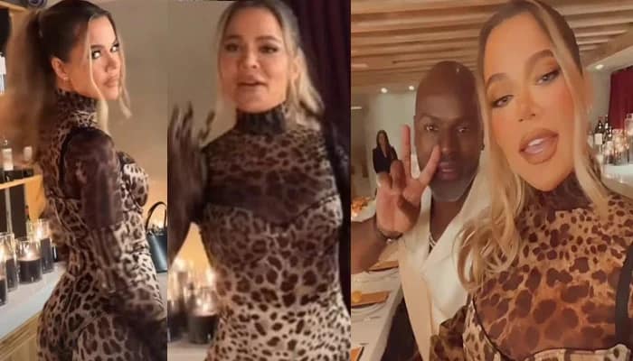 Khloe Kardashian in a catsuit