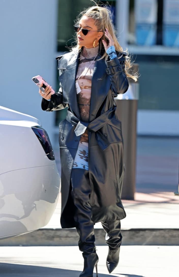 Khloe Kardashian street style on March 10, 2022