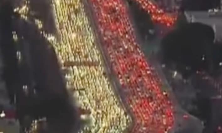 LA Traffic Thanksgiving Video