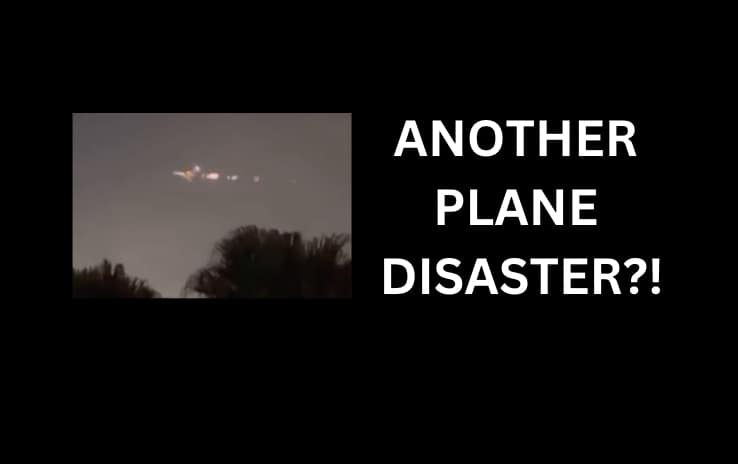 Plane On Fire Miami In Air Video