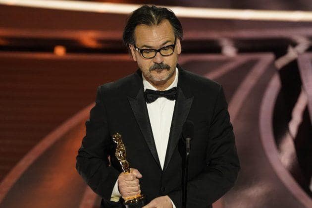 Joe Walker at the Oscars.