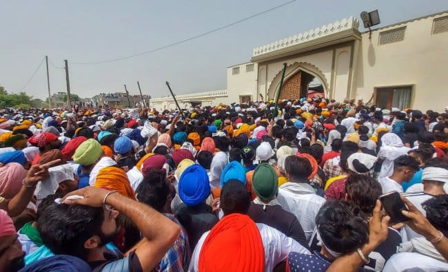 Sidhu Moose Wala Funeral Photo Credit: Press Trust of India