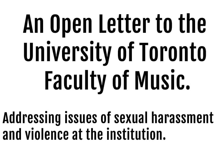 U of T's The Faculty of Music Undergraduate Association