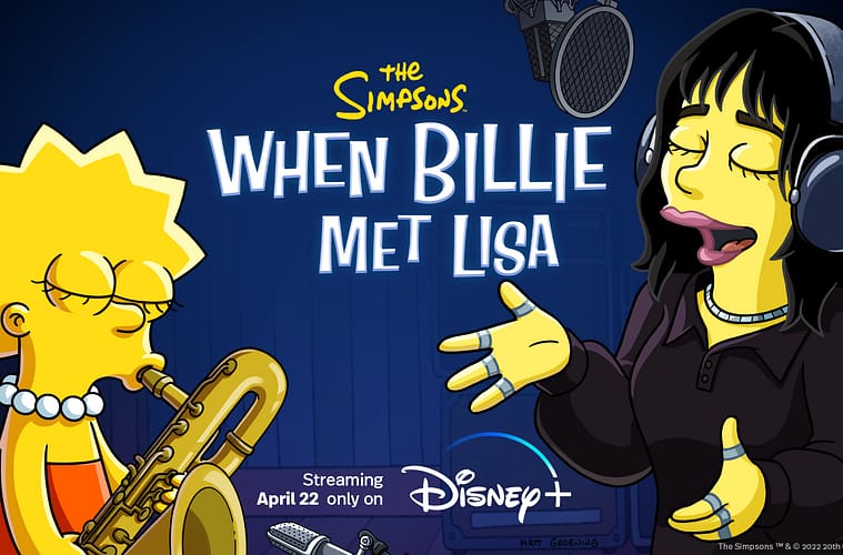 New “The Simpsons” Short “When Billie Met Lisa” Starring Billie Eilish To Premiere Exclusively on Disney Plus