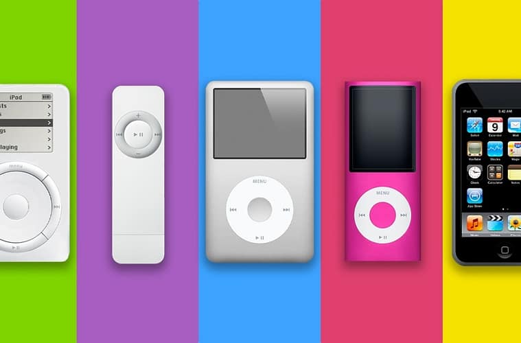 Apple's 5 iPods