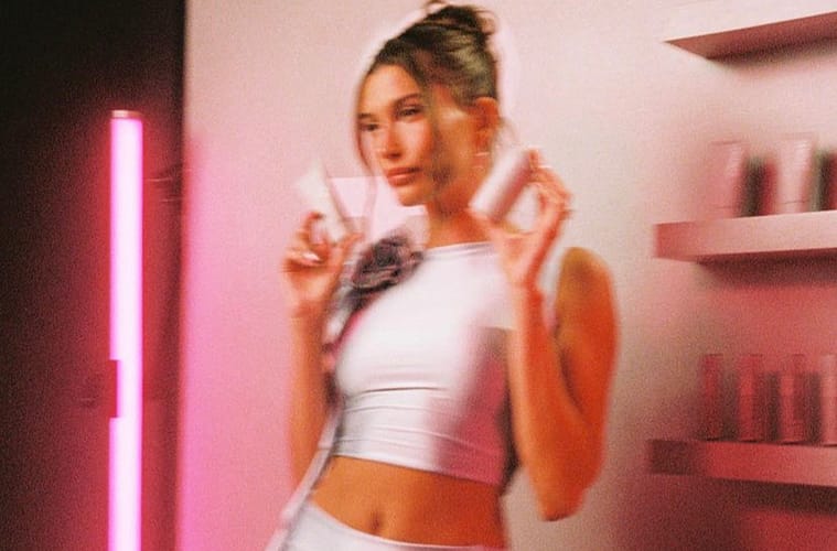 Hailey Bieber at her Launch Party for Rhode Skin
