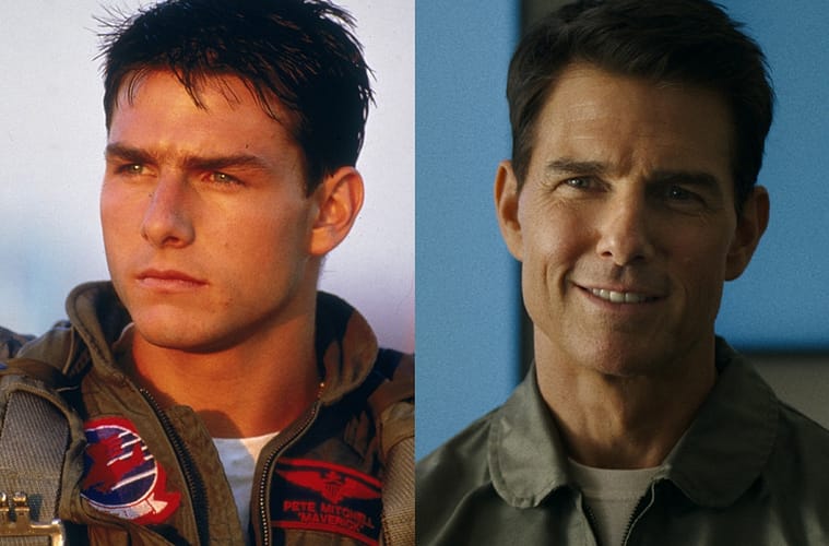 Tom Cruise as Maverick in Top Gun