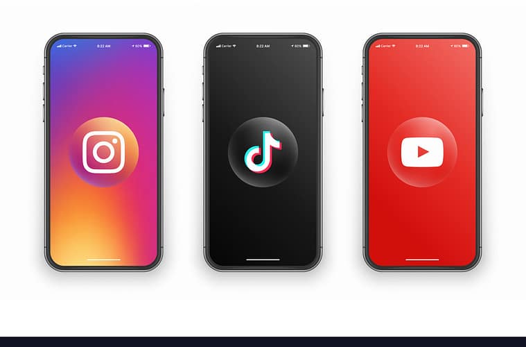 Instagram, Tik Tok, Youtube
