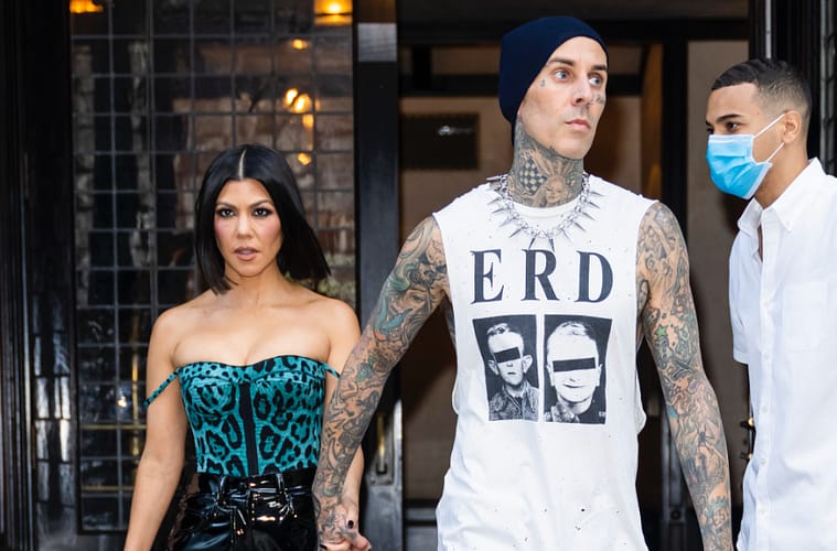 kourtney kardashian and travis barker Gotham / GC Images